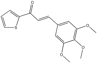 1-(2-thienyl)-3-(3,4,5-trimethoxyphenyl)-2-propen-1-one Structure