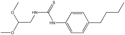 N-(4-butylphenyl)-N'-(2,2-dimethoxyethyl)thiourea Structure