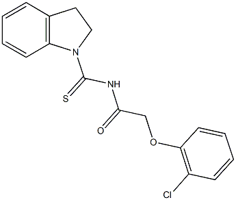 2-(2-chlorophenoxy)-N-(2,3-dihydro-1H-indol-1-ylcarbothioyl)acetamide