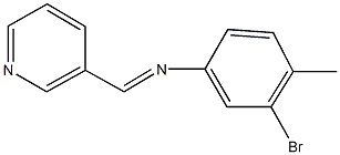 N-(3-bromo-4-methylphenyl)-N-(3-pyridinylmethylene)amine