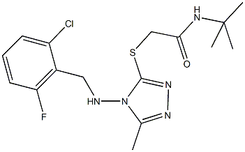 N-(tert-butyl)-2-({4-[(2-chloro-6-fluorobenzyl)amino]-5-methyl-4H-1,2,4-triazol-3-yl}sulfanyl)acetamide