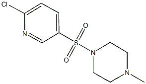 1-[(6-chloro-3-pyridinyl)sulfonyl]-4-methylpiperazine 结构式