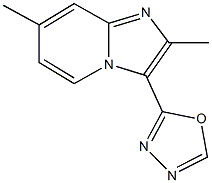 2,7-dimethyl-3-(1,3,4-oxadiazol-2-yl)imidazo[1,2-a]pyridine,,结构式