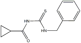 N-benzyl-N'-(cyclopropylcarbonyl)thiourea Structure