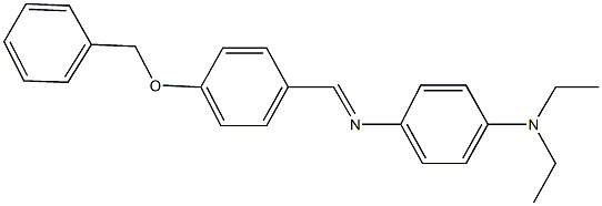 N-[4-(benzyloxy)benzylidene]-N-[4-(diethylamino)phenyl]amine Structure