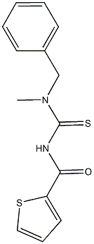 N-benzyl-N-methyl-N'-(2-thienylcarbonyl)thiourea Structure