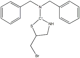 N,N-dibenzyl-5-(bromomethyl)-1,3-thiazolidinium-2-amine Structure