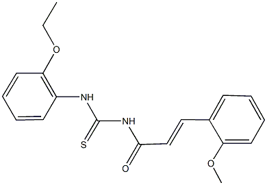  N-(2-ethoxyphenyl)-N'-[3-(2-methoxyphenyl)acryloyl]thiourea