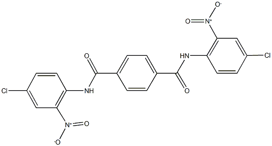 N~1~,N~4~-bis{4-chloro-2-nitrophenyl}terephthalamide Structure