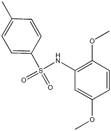 N-(2,5-dimethoxyphenyl)-4-methylbenzenesulfonamide Structure