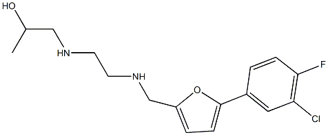 1-{[2-({[5-(3-chloro-4-fluorophenyl)-2-furyl]methyl}amino)ethyl]amino}-2-propanol|