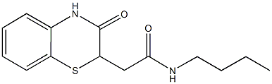 N-butyl-2-(3-oxo-3,4-dihydro-2H-1,4-benzothiazin-2-yl)acetamide Structure