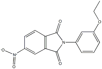 2-(3-ethoxyphenyl)-5-nitro-1H-isoindole-1,3(2H)-dione,,结构式