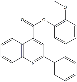 2-methoxyphenyl 2-phenyl-4-quinolinecarboxylate Structure