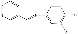 N-(3,4-dichlorophenyl)-N-(3-pyridinylmethylene)amine,,结构式