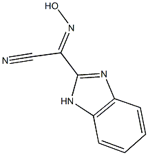 1H-benzimidazol-2-yl(hydroxyimino)acetonitrile Struktur