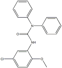 N'-(5-chloro-2-methoxyphenyl)-N,N-diphenylurea Structure