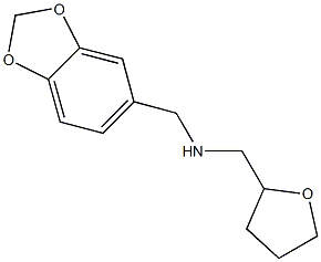 N-(1,3-benzodioxol-5-ylmethyl)-N-(tetrahydro-2-furanylmethyl)amine Struktur