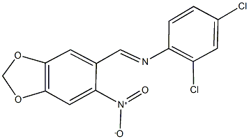 N-(2,4-dichlorophenyl)-N-[(6-nitro-1,3-benzodioxol-5-yl)methylene]amine Structure