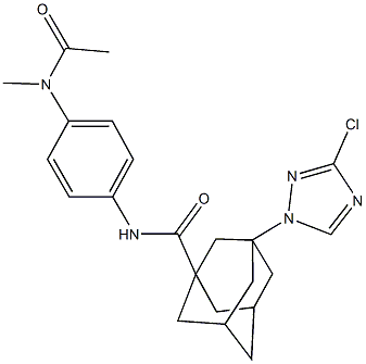 N-{4-[acetyl(methyl)amino]phenyl}-3-(3-chloro-1H-1,2,4-triazol-1-yl)-1-adamantanecarboxamide