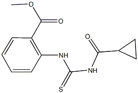 methyl 2-({[(cyclopropylcarbonyl)amino]carbothioyl}amino)benzoate|