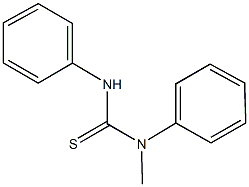 N-methyl-N,N'-diphenylthiourea Structure