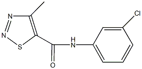 N-(3-chlorophenyl)-4-methyl-1,2,3-thiadiazole-5-carboxamide Struktur