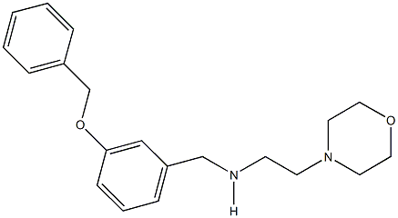 N-[3-(benzyloxy)benzyl]-N-[2-(4-morpholinyl)ethyl]amine,,结构式