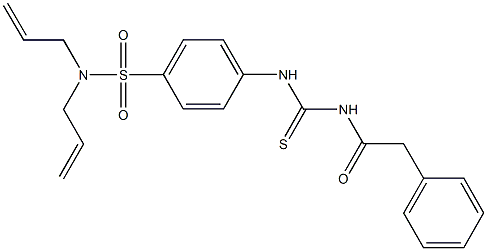 N,N-diallyl-4-({[(phenylacetyl)amino]carbothioyl}amino)benzenesulfonamide Struktur