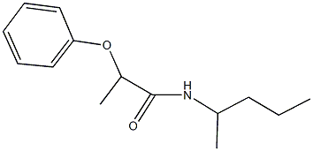 N-(1-methylbutyl)-2-phenoxypropanamide,,结构式