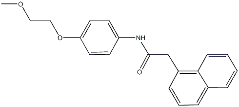 N-[4-(2-methoxyethoxy)phenyl]-2-(1-naphthyl)acetamide Structure