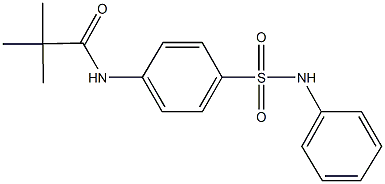 N-[4-(anilinosulfonyl)phenyl]-2,2-dimethylpropanamide Structure