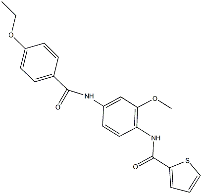 N-{4-[(4-ethoxybenzoyl)amino]-2-methoxyphenyl}-2-thiophenecarboxamide