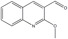 2-methoxy-3-quinolinecarbaldehyde 化学構造式