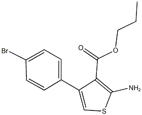 propyl 2-amino-4-(4-bromophenyl)-3-thiophenecarboxylate|