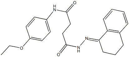  4-[2-(3,4-dihydronaphthalen-1(2H)-ylidene)hydrazino]-N-(4-ethoxyphenyl)-4-oxobutanamide