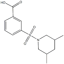 3-[(3,5-dimethyl-1-piperidinyl)sulfonyl]benzoic acid