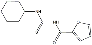 N-cyclohexyl-N'-(2-furoyl)thiourea 结构式