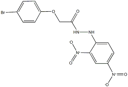 N'-{2,4-dinitrophenyl}-2-(4-bromophenoxy)acetohydrazide Structure