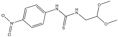 N-(2,2-dimethoxyethyl)-N'-{4-nitrophenyl}thiourea Structure