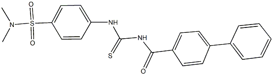 4-({[([1,1'-biphenyl]-4-ylcarbonyl)amino]carbothioyl}amino)-N,N-dimethylbenzenesulfonamide