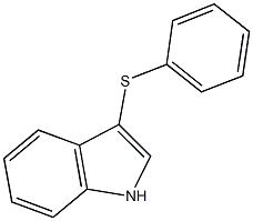 1H-indol-3-yl phenyl sulfide 结构式