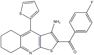  [3-amino-4-(2-thienyl)-5,6,7,8-tetrahydrothieno[2,3-b]quinolin-2-yl](4-fluorophenyl)methanone