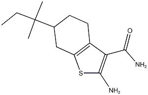 2-amino-6-tert-pentyl-4,5,6,7-tetrahydro-1-benzothiophene-3-carboxamide