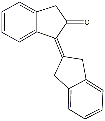 1,2'-bis(1,3-dihydro-2H-inden-1-ylidene)-2-one 化学構造式