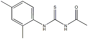N-acetyl-N'-(2,4-dimethylphenyl)thiourea Struktur