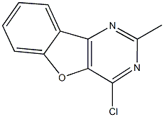 4-chloro-2-methyl[1]benzofuro[3,2-d]pyrimidine Struktur