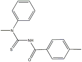 N-methyl-N'-(4-methylbenzoyl)-N-phenylthiourea,,结构式