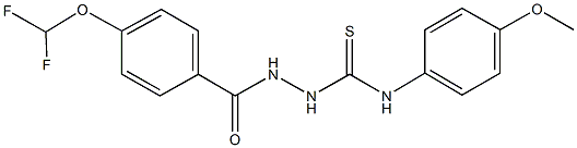 2-[4-(difluoromethoxy)benzoyl]-N-(4-methoxyphenyl)hydrazinecarbothioamide