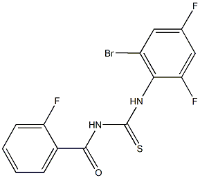 N-(2-bromo-4,6-difluorophenyl)-N'-(2-fluorobenzoyl)thiourea